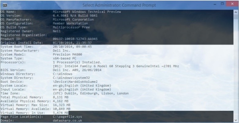 Windows 10 Command Prompt