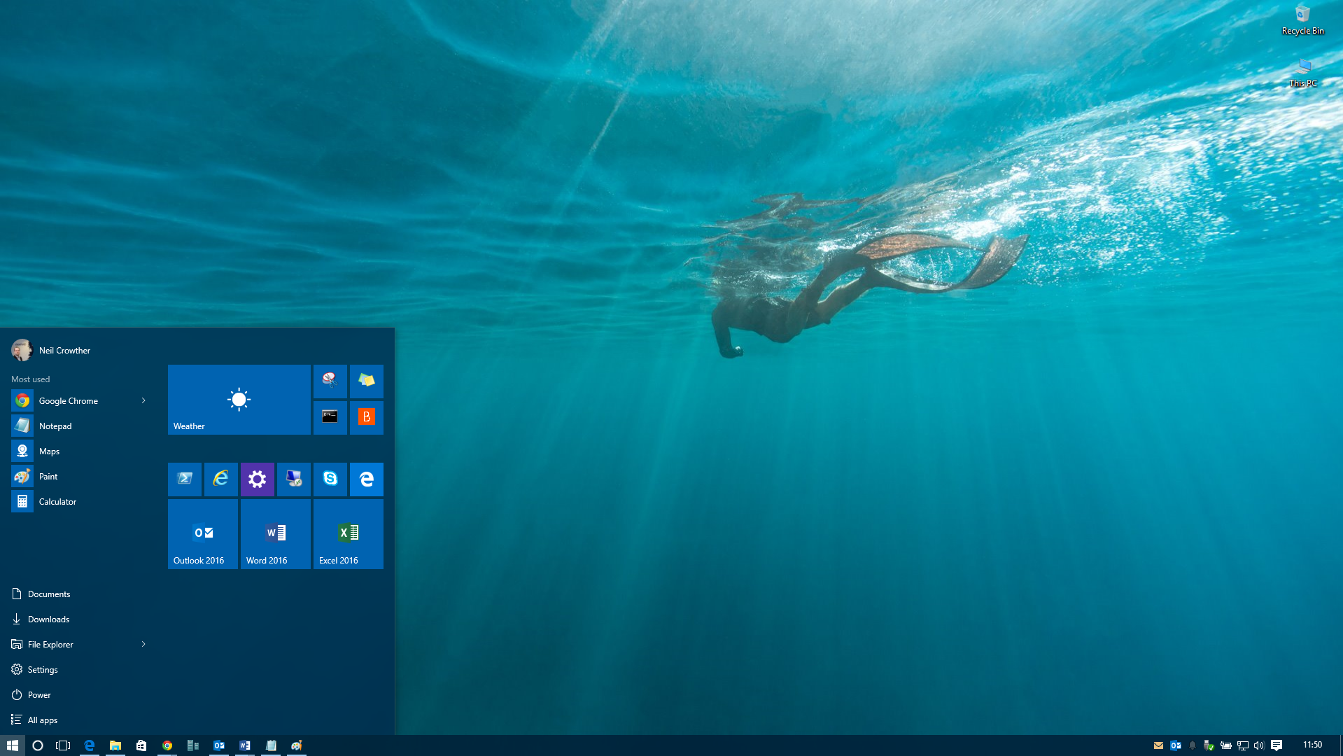 Windows 10 Start Menu